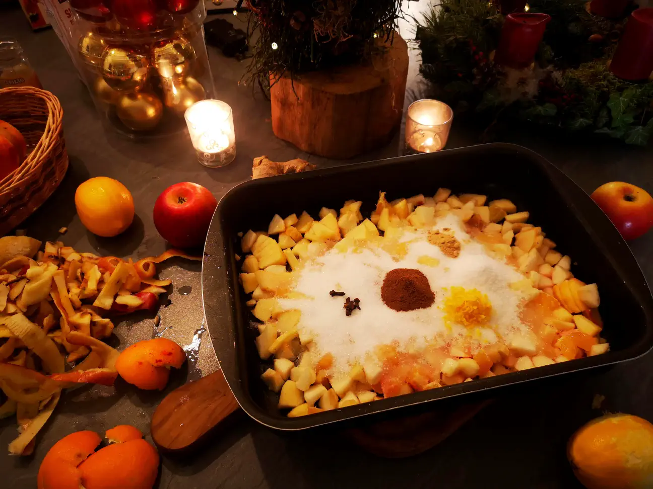 Priprava pečenega čaja.