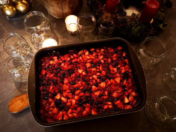 Priprava pečenega čaja.