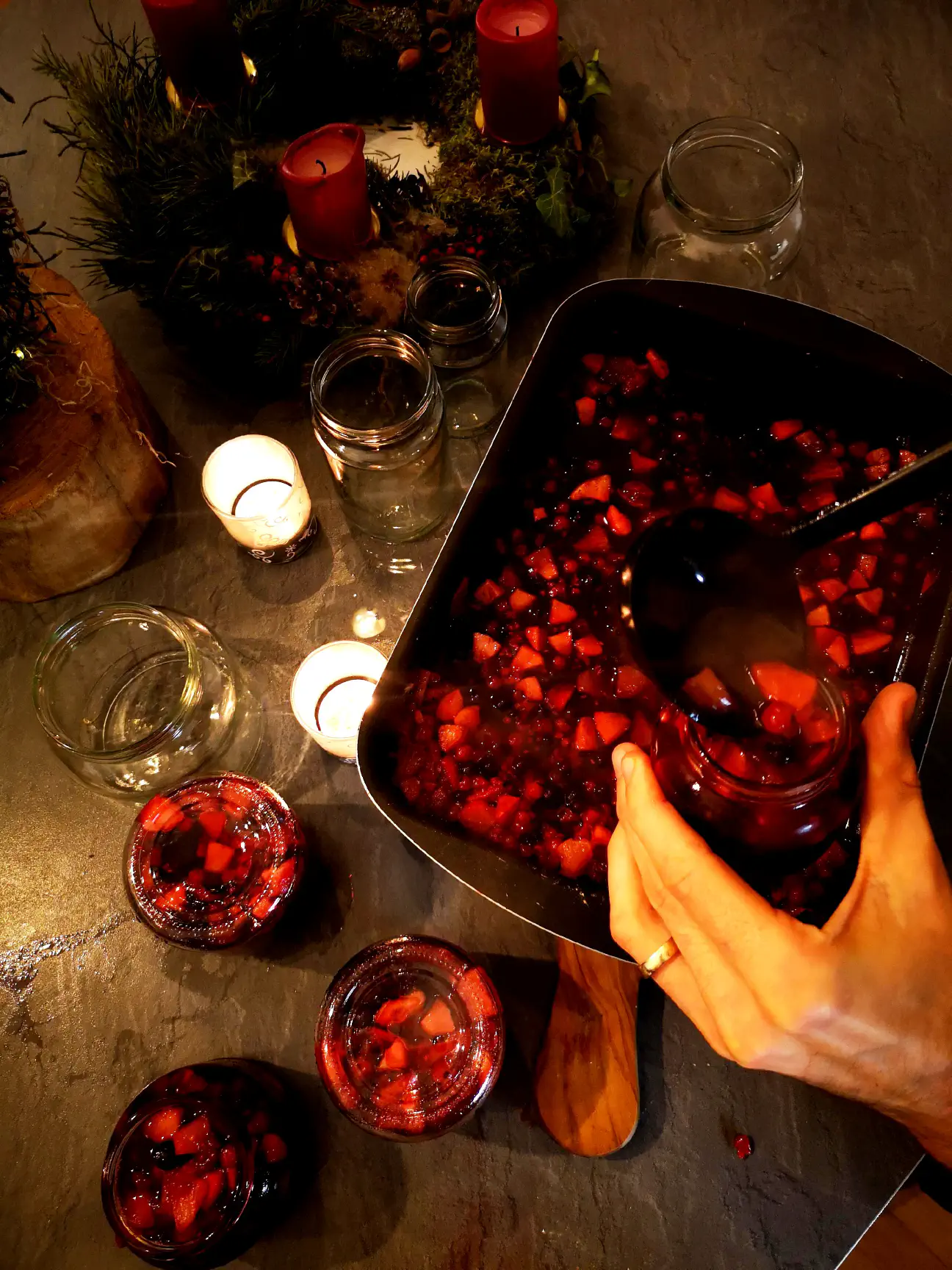 Priprava pečenega čaja.