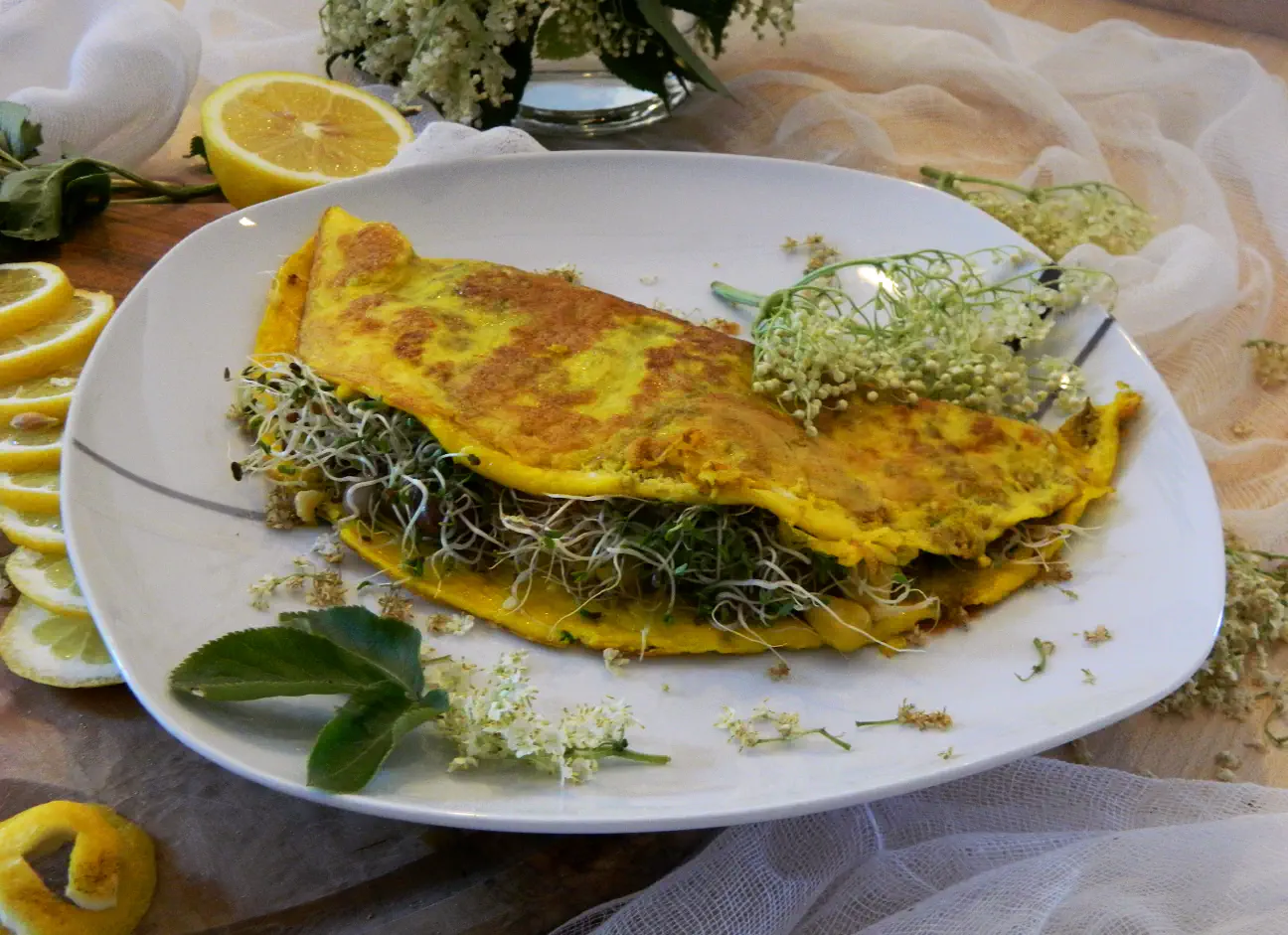 Omleto lahko nadevamo s svojimi najljubšimi sestavinami.