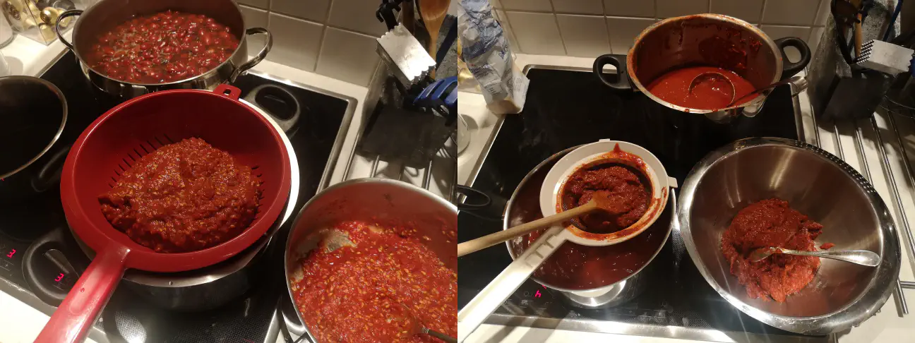 Pasiranje šipkove marmelade